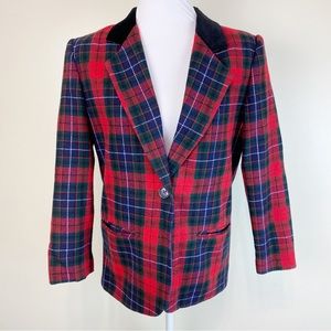 Vintage Plaid Sag Harbor Blazer
